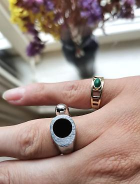 UNID Unidor – Stříbrný prsten s onyxem