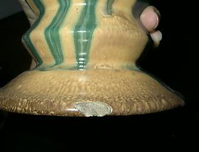 Keramická váza,  Art deco, kubizující