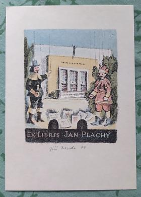 Bouda Jiří – Ex libris Jan Plachý (loutkové divadlo)